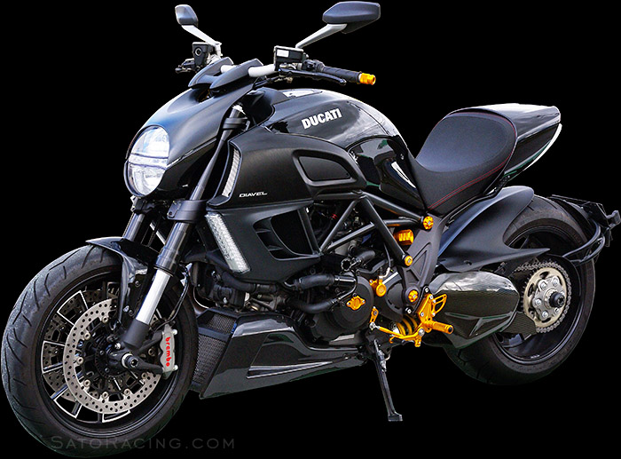 2011 Ducati Diavel decked out in Sato Racing Parts
