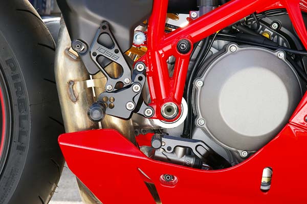 Ducati 1098 with Sato Racing Adjustable Brake Pedal Kit and Sato Type 1 Rear Sets