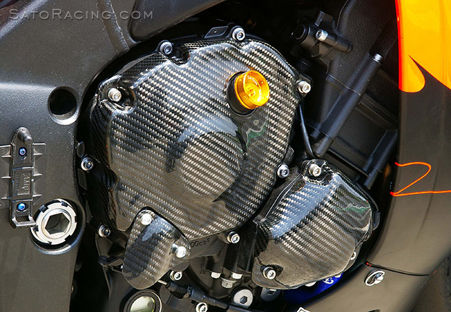 Sato Racing [R] Engine Cover set for Yamaha R1 ('09-'14)