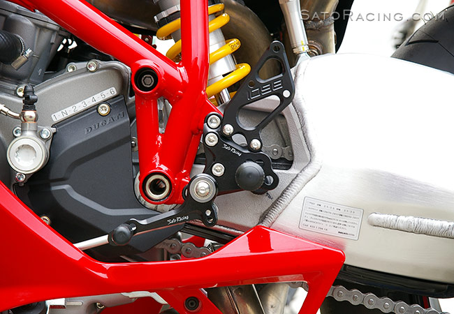 SATO RACING Ducati 848 / 1098 / 1198 'Type 1' Rear Sets - L-side
