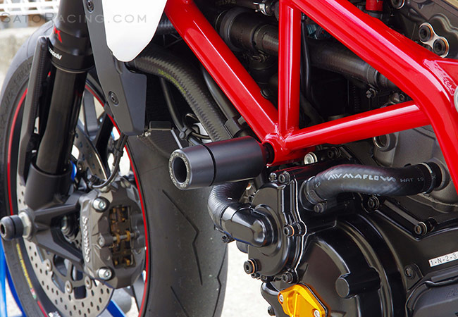 SATO RACING Ducati Hypermotard '13- Frame Sliders [L]-side