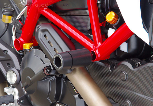 SATO RACING Ducati Hypermotard '13- Frame Sliders [R]-side