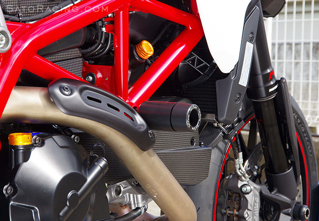 SATO RACING Ducati Hypermotard '13- Frame Sliders [R]-side