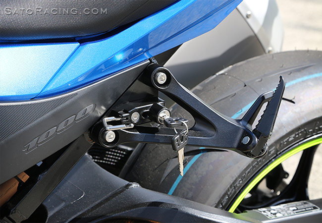 SATO RACING Helmet Lock for '17+ Suzuki GSX-R1000