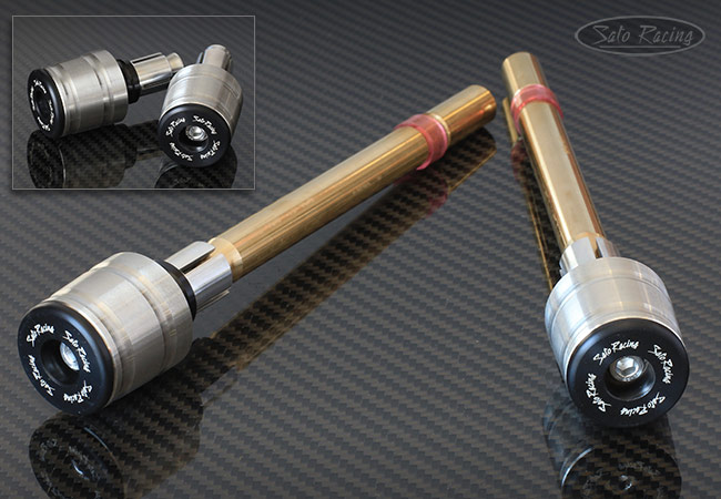 SATO RACING Handle Bar Ends - Full size in Stainless Steel for Honda +various
