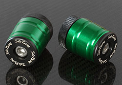 SATO RACING Green anodized Full size Handle Bar Ends for Kawasaki