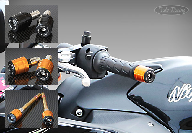 SATO RACING Handle Bar Ends - Full size for Honda +various