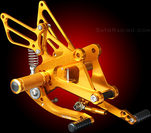SATO RACING CBR250R / CBR300R Rear Sets in Gold [R]-side