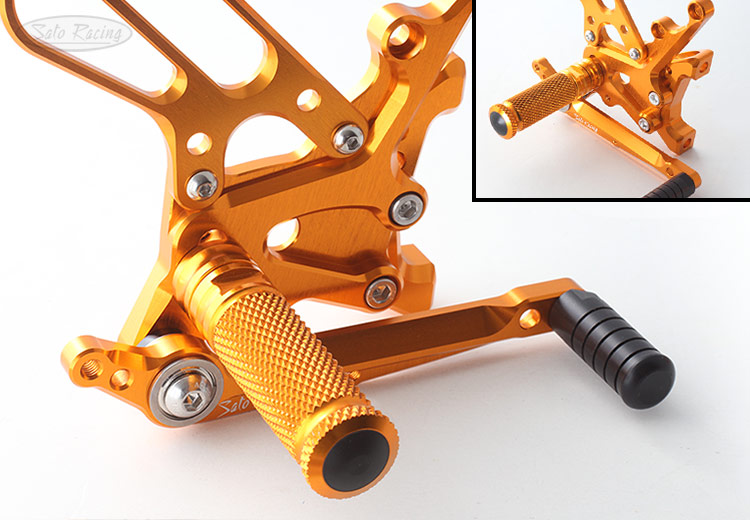 SATO RACING Panigale Rear Sets in Gold - R-side SATO RACING Panigale Rear Sets in Gold - R-side