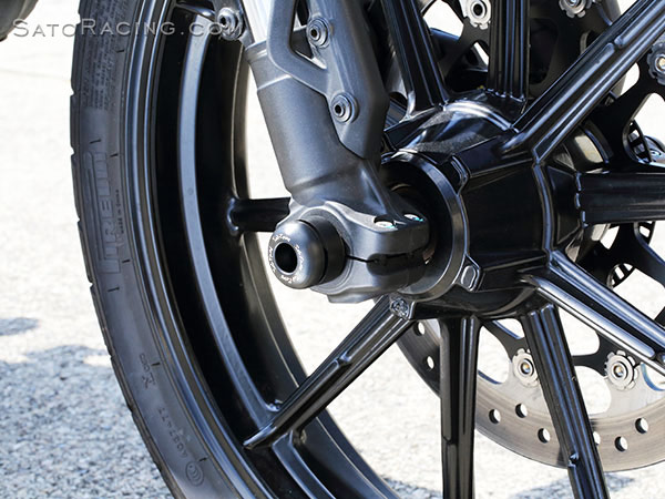 SATO RACING Front Axle Sliders for Ducati Scrambler