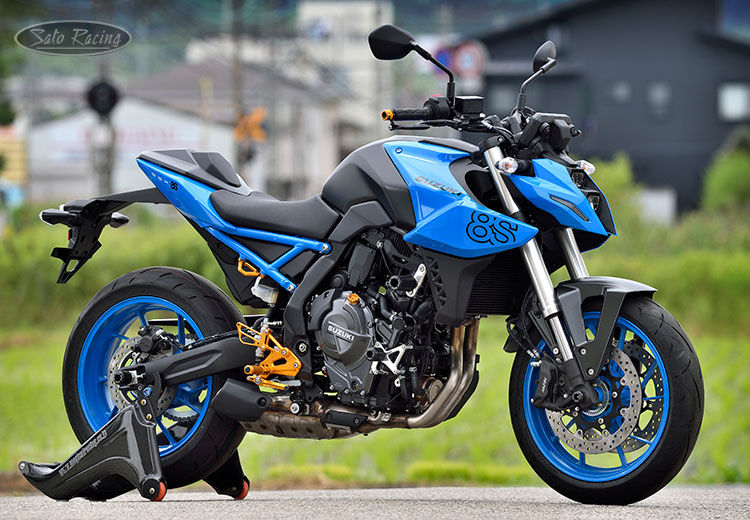 2023 Suzuki GSX-8S with SATO RACING Frame Sliders and many other parts