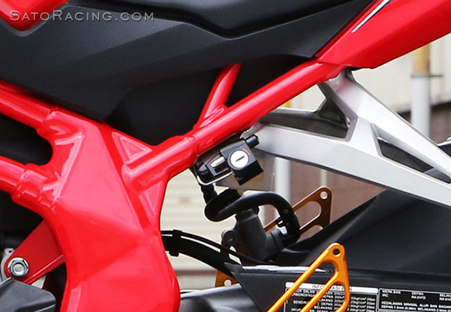 SATO RACING Helmet Lock for '17- Honda CBR250RR