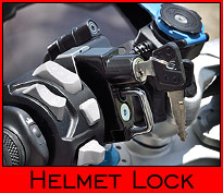 Universal Handle Bar-mount Helmet Lock