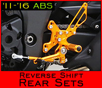 ABS-compatible Reverse Shift Rear Sets