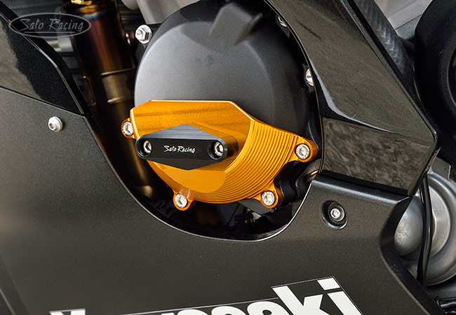 SATO RACING L-side Engine Slider on a 2021 ZX-10R