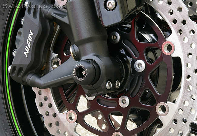 SATO RACING ZX-6R ('09-'12) / ZX-10R ('08-'15) Front Axle Sliders