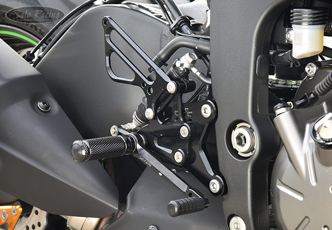 SATO RACING Rear Sets (L-side) for 2019 Kawasaki ZX-6R