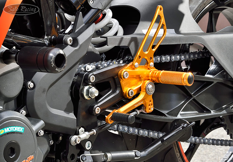SATO RACING KTM RC390 '22- Reverse Shift Rear Sets