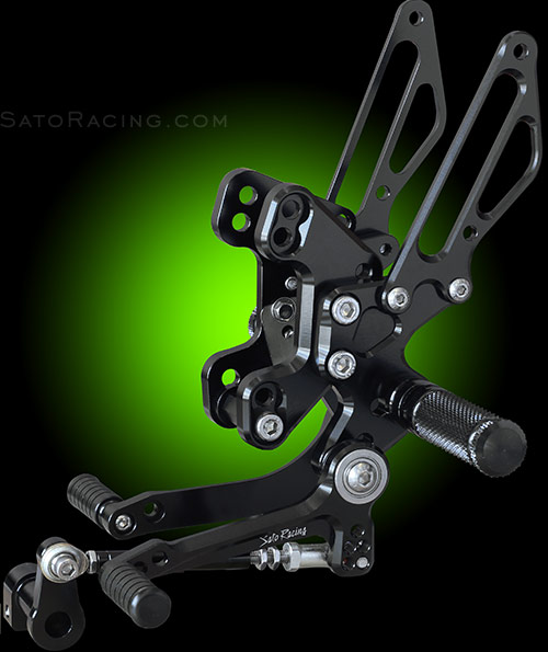 Sato Racing Z1000 ABS/ Ninja 1000 '11-'16 Reverse Shift Rear Sets