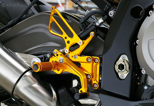 SATO RACING S1000RR '09-'14 Rear Sets in GOLD