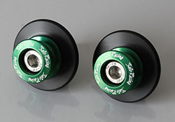 SATO RACING Type2 Swingarm Spools in Green