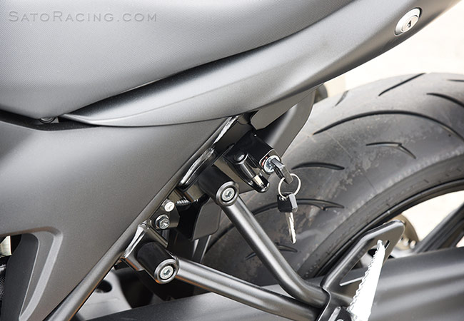 SATO RACING Helmet Lock for '16- Suzuki SV650 ABS