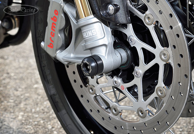 SATO RACING Front Axle Sliders for Triumph Thruxton TFC