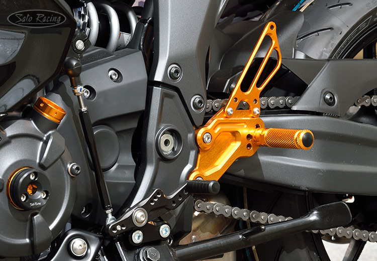 SATO RACING Rear Sets in Gold L-side for Yamaha R7