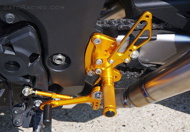 SATO RACING Reverse Shift Rear Sets for Kawasaki Z1000 ('10-)