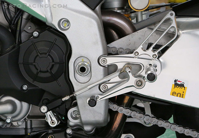 SATO RACING Aprilia RSV4/ V4 R ABS ('13-'16) Reverse Shift Rear Sets [L]-side