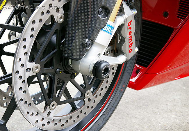 SATO RACING Front Axle Sliders for Ducati 1098-series/ Streetfighter