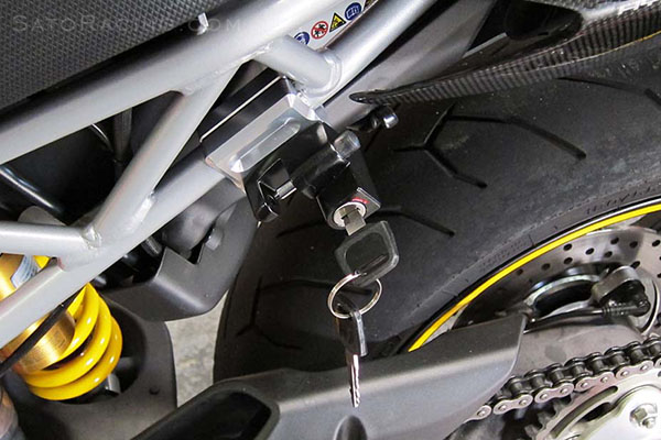 Sato Racing Helmet Lock for Ducati 1098-series and Hypermotard