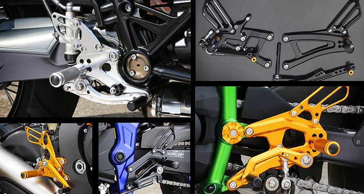 SATO RACING Rear Sets - group photo collage
