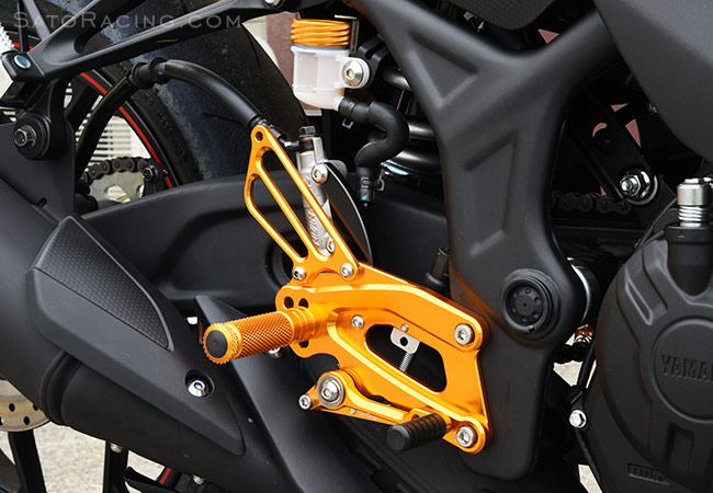 SATO RACING Yamaha YZF-R3 Rear Sets [R]-side in Gold