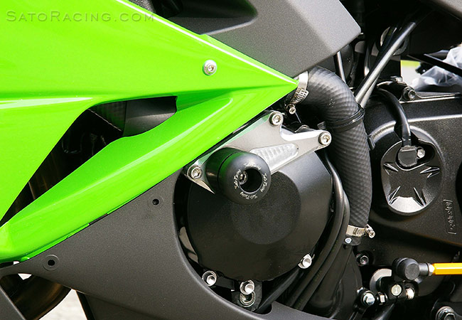 SATO RACING Engine Sliders for '09-'12 Kawasaki ZX-6R