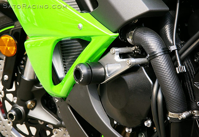 SATO RACING Engine Sliders for '09-'12 Kawasaki ZX-6R