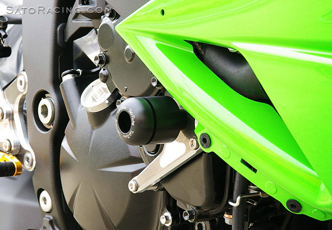 SATO RACING Engine Sliders for '09-'12 Kawasaki ZX-6R