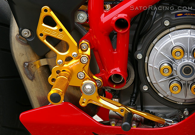 SATO RACING Ducati 848 / 1098 / 1198 Rear Sets type 2