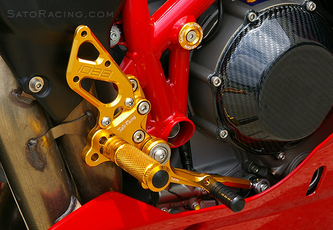 SATO RACING Ducati 848 / 1098 / 1198 Rear Sets type 2