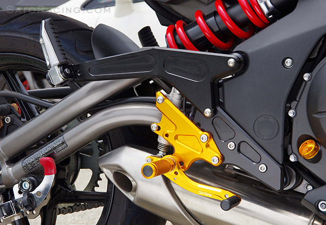 SATO RACING Ninja 650 / ER-6n '12- Rear Sets with optional Tandem Bracket [R]-side