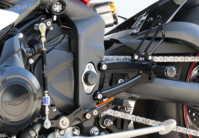 SATO RACING Triumph Daytona 675R ('13-'17) Rear Sets [L]-side