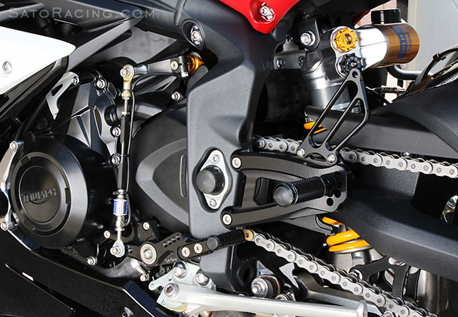 SATO RACING Triumph Daytona 675R ('13-'17) Rear Sets [L]-side