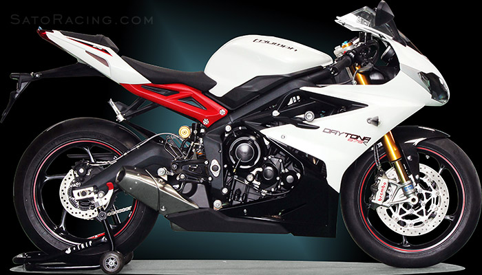 2013 Triumph Daytona 675/R w/ SATO RACING Rear Sets