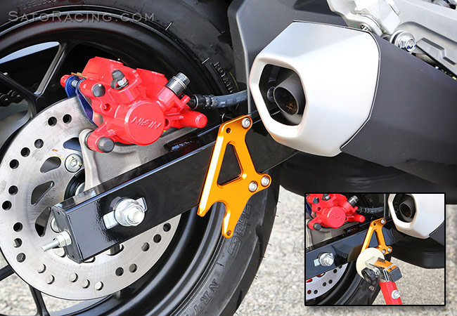 SATO RACING 'Race Concept' Stand Hooks + Sprocket Guard for Honda Grom