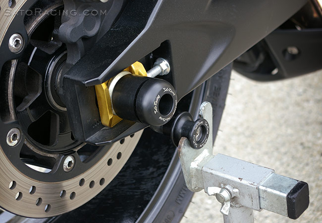 SATO RACING Rear Axle Sliders and Spools for Suzuki B-King