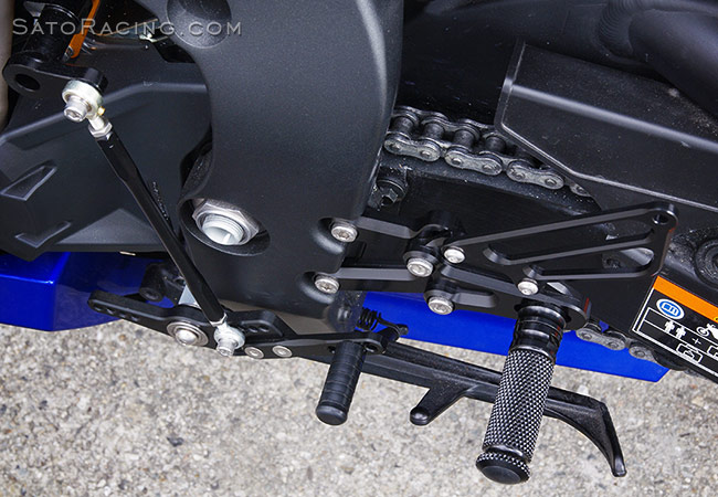 SATO RACING CBR1000RR/ABS 2008-16 Rear Sets [L]-side with optional Shift Spindle Holder