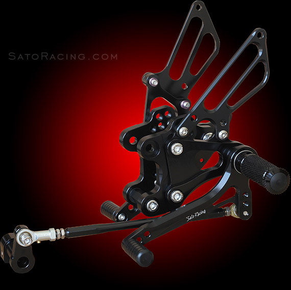 SATO CBR929/954RR Rear Sets in Black