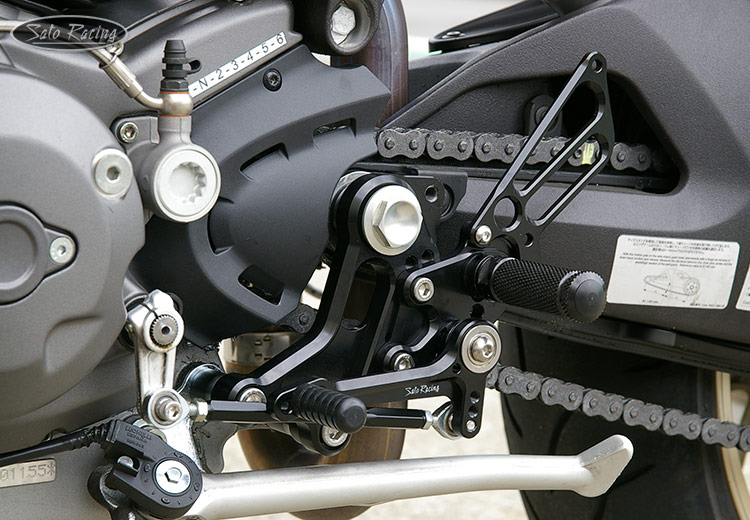 Sato Racing Ducati Monster 1100 Rear Sets in Silver