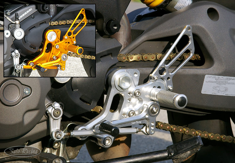 Sato Racing Ducati Monster 1100 EVO Rear Sets [L]-side