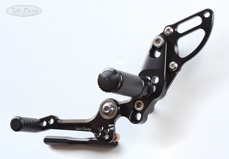 SATO RACING Ducati Streetfighter Rear Sets in Black